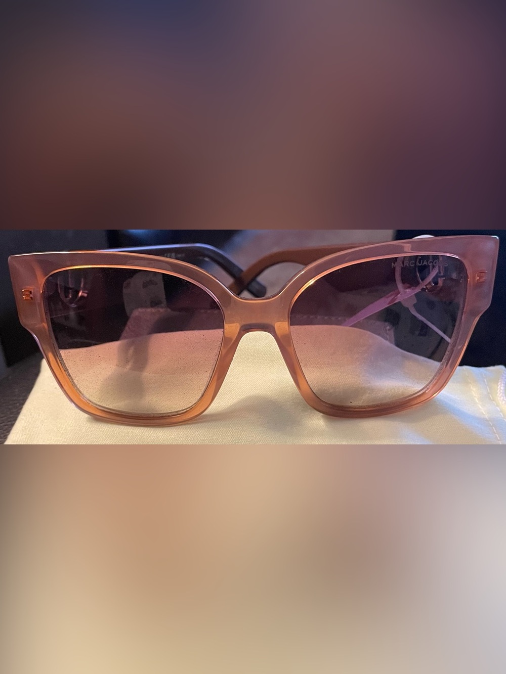 Marc Jacob Stylish Pink Cat-Eye Sunglasses - Women's Accessories